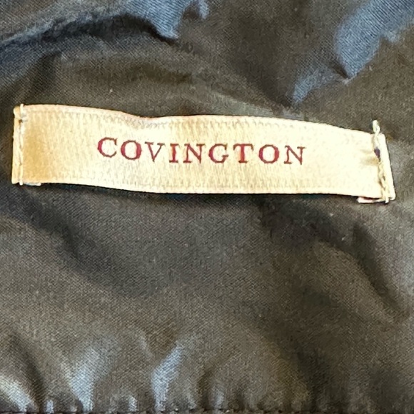 Covington | Vintage Black Linen Blend Embroidered Knee Length Shirt - Picture 6 of 8
